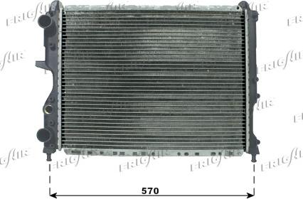 Frigair 0104.3083 - Radiator, engine cooling autospares.lv