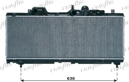 Frigair 0104.3027 - Radiator, engine cooling autospares.lv