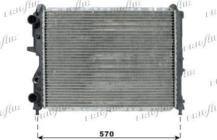 Frigair 0104.3071 - Radiator, engine cooling autospares.lv