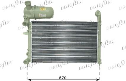 Frigair 0104.3073 - Radiator, engine cooling autospares.lv