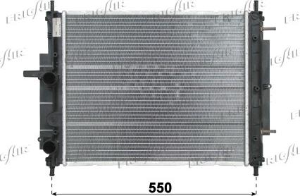 Frigair 0104.3143 - Radiator, engine cooling autospares.lv