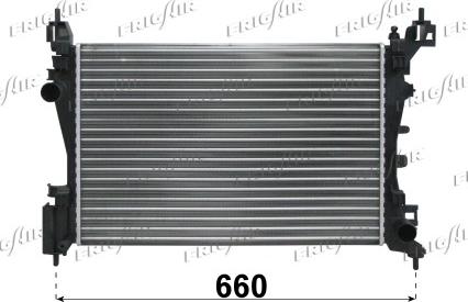 Frigair 0104.3158 - Radiator, engine cooling autospares.lv