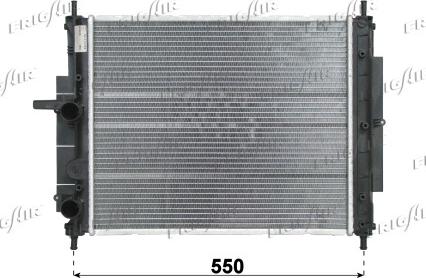 Frigair 0104.3153 - Radiator, engine cooling autospares.lv