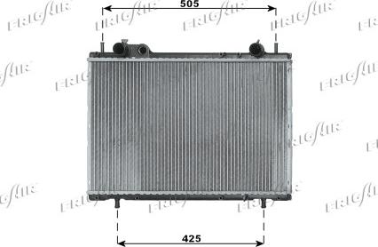 Frigair 0104.3100 - Radiator, engine cooling autospares.lv