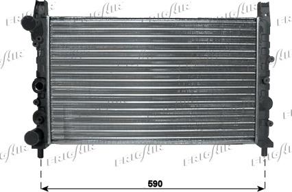 Frigair 0104.2025 - Radiator, engine cooling autospares.lv