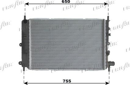 Frigair 0105.3041 - Radiator, engine cooling autospares.lv