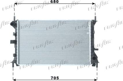 Frigair 0105.3048 - Radiator, engine cooling autospares.lv