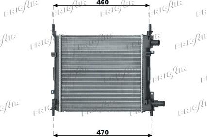 Frigair 0105.3054 - Radiator, engine cooling autospares.lv