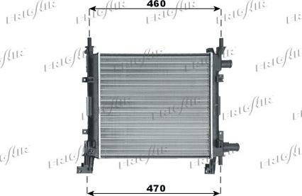 Frigair 0105.3055 - Radiator, engine cooling autospares.lv