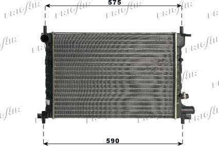 Frigair 0105.3063 - Radiator, engine cooling autospares.lv