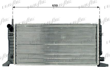 Frigair 0105.3016 - Radiator, engine cooling autospares.lv