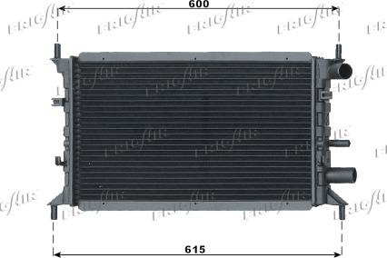 Frigair 0105.3033 - Radiator, engine cooling autospares.lv