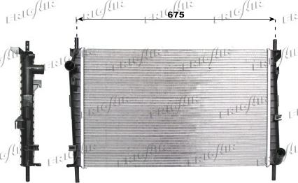 Frigair 0105.3071 - Radiator, engine cooling autospares.lv