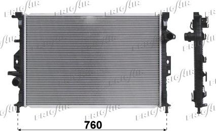 Frigair 0105.3111 - Radiator, engine cooling autospares.lv