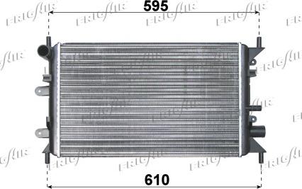 Frigair 0105.2035 - Radiator, engine cooling autospares.lv