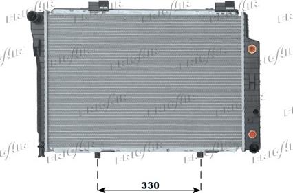 Frigair 0106.3054 - Radiator, engine cooling autospares.lv