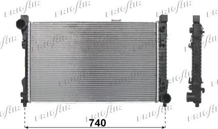 Frigair 0106.3056 - Radiator, engine cooling autospares.lv