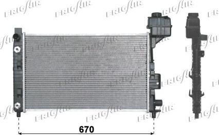 Frigair 0106.3005 - Radiator, engine cooling autospares.lv