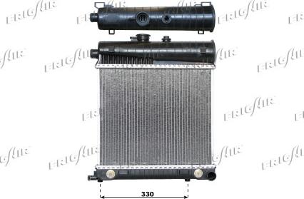 Frigair 0106.3087 - Radiator, engine cooling autospares.lv