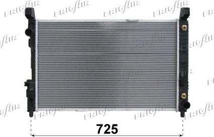 Frigair 0106.3101 - Radiator, engine cooling autospares.lv