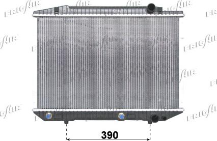 Frigair 0106.2067 - Radiator, engine cooling autospares.lv