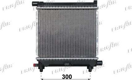 Frigair 0106.2089 - Radiator, engine cooling autospares.lv