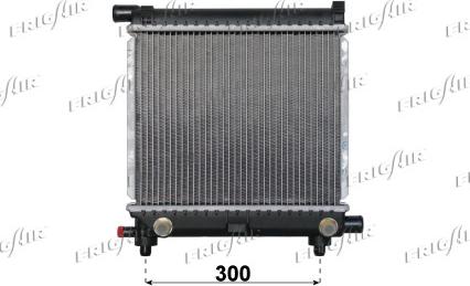 Frigair 0106.2088 - Radiator, engine cooling autospares.lv