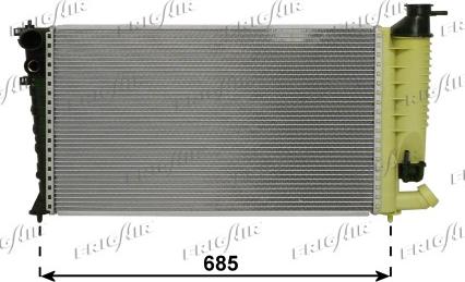 Frigair 0108.3063 - Radiator, engine cooling autospares.lv