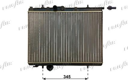 Frigair 0108.3085 - Radiator, engine cooling autospares.lv