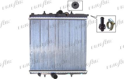 Frigair 0108.3034 - Radiator, engine cooling autospares.lv