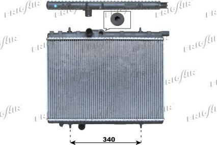 Frigair 0108.3036 - Radiator, engine cooling autospares.lv