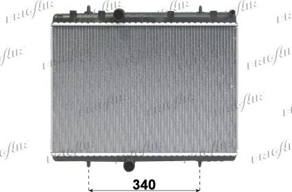 Frigair 0108.3075 - Radiator, engine cooling autospares.lv