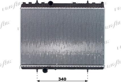 Frigair 0108.3073 - Radiator, engine cooling autospares.lv