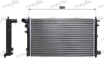 Frigair 0108.2069 - Radiator, engine cooling autospares.lv