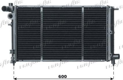 Frigair 0108.2066 - Radiator, engine cooling autospares.lv