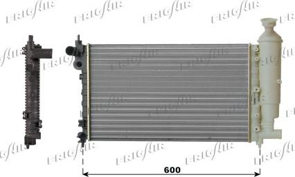 Frigair 0108.2068 - Radiator, engine cooling autospares.lv