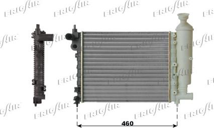 Frigair 0108.2067 - Radiator, engine cooling autospares.lv