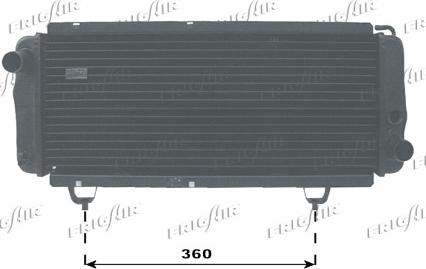 Frigair 0103.1008 - Radiator, engine cooling autospares.lv