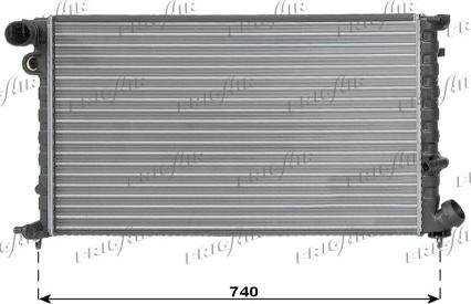 Frigair 0103.3040 - Radiator, engine cooling autospares.lv