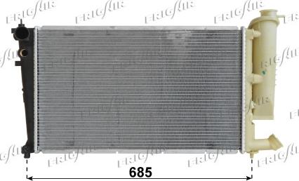 Frigair 0103.3048 - Radiator, engine cooling autospares.lv