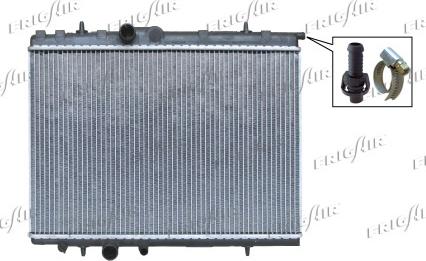 Frigair 0103.3059 - Radiator, engine cooling autospares.lv