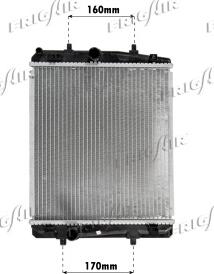 Frigair 0103.3069 - Radiator, engine cooling autospares.lv