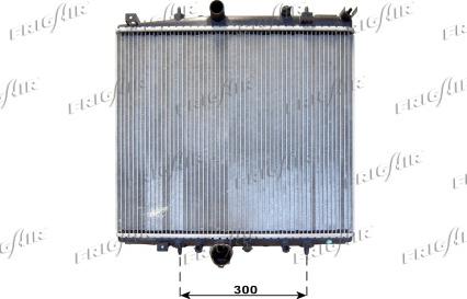 Frigair 0103.3066 - Radiator, engine cooling autospares.lv