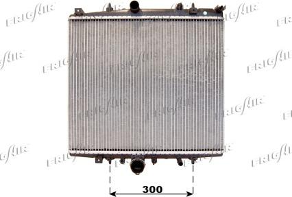 Frigair 0103.3067 - Radiator, engine cooling autospares.lv