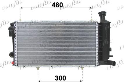 Frigair 0103.3011 - Radiator, engine cooling autospares.lv