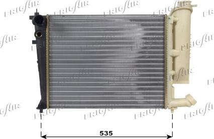 Frigair 0103.3013 - Radiator, engine cooling autospares.lv