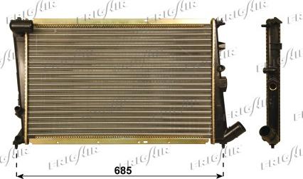 Frigair 0103.3088 - Radiator, engine cooling autospares.lv