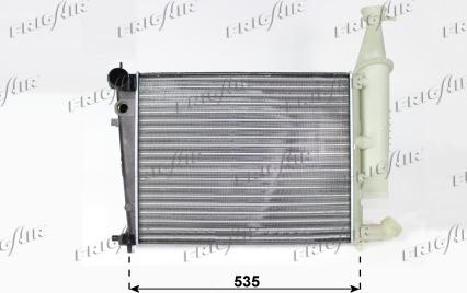 Frigair 0103.3036 - Radiator, engine cooling autospares.lv