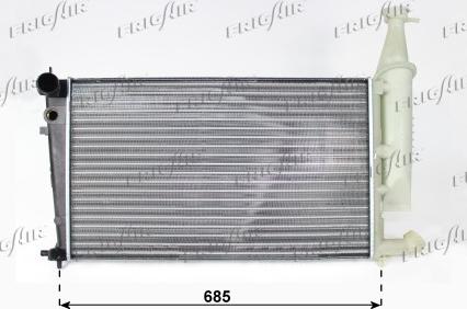 Frigair 0103.3037 - Radiator, engine cooling autospares.lv