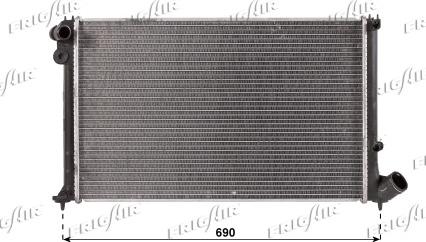 Frigair 0103.3024 - Radiator, engine cooling autospares.lv